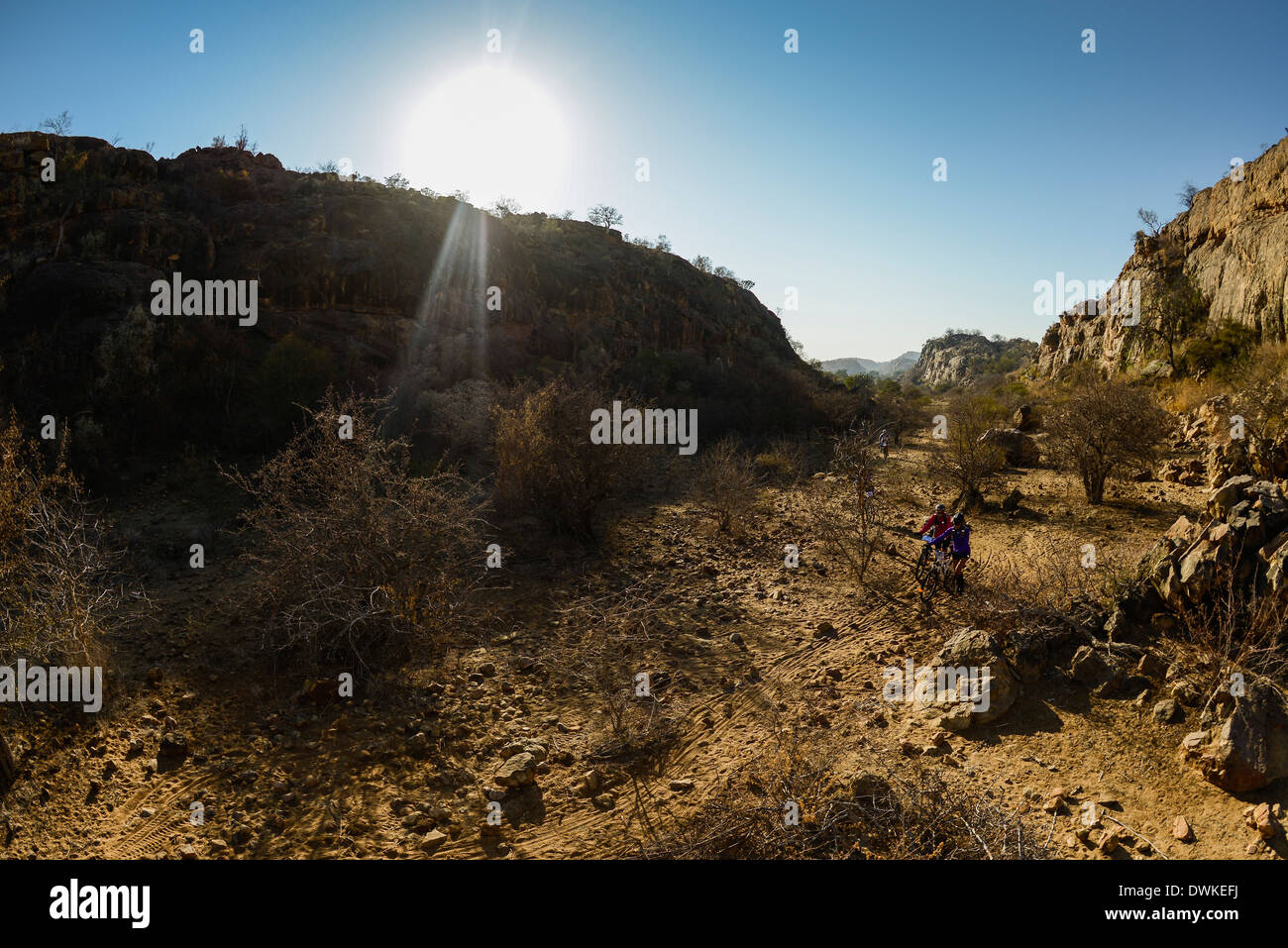 Mountain bikers take part in the FEDHEALTH Tour de Tuli mountain bike