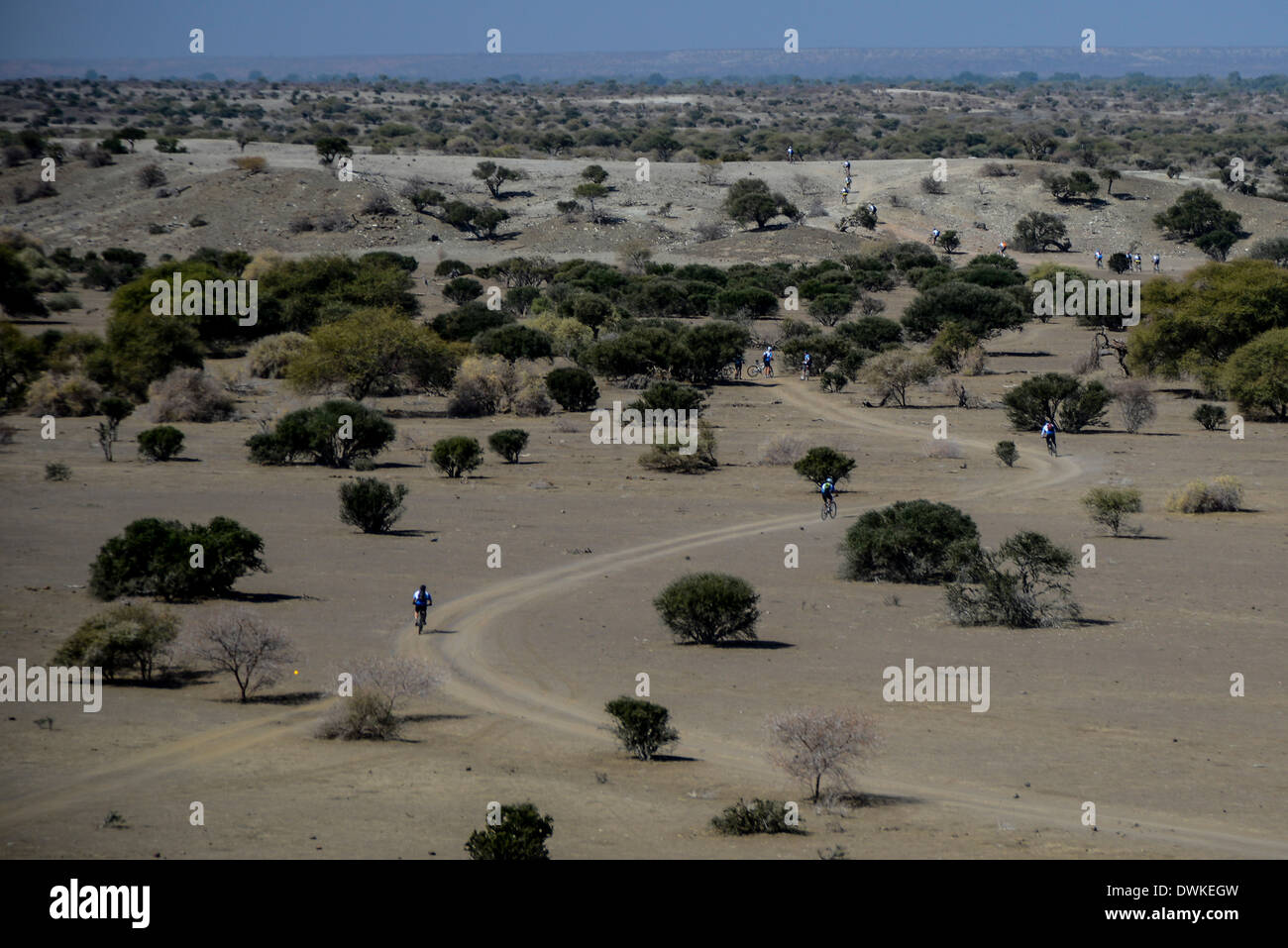 Mountain bikers take part in the FEDHEALTH Tour de Tuli mountain bike