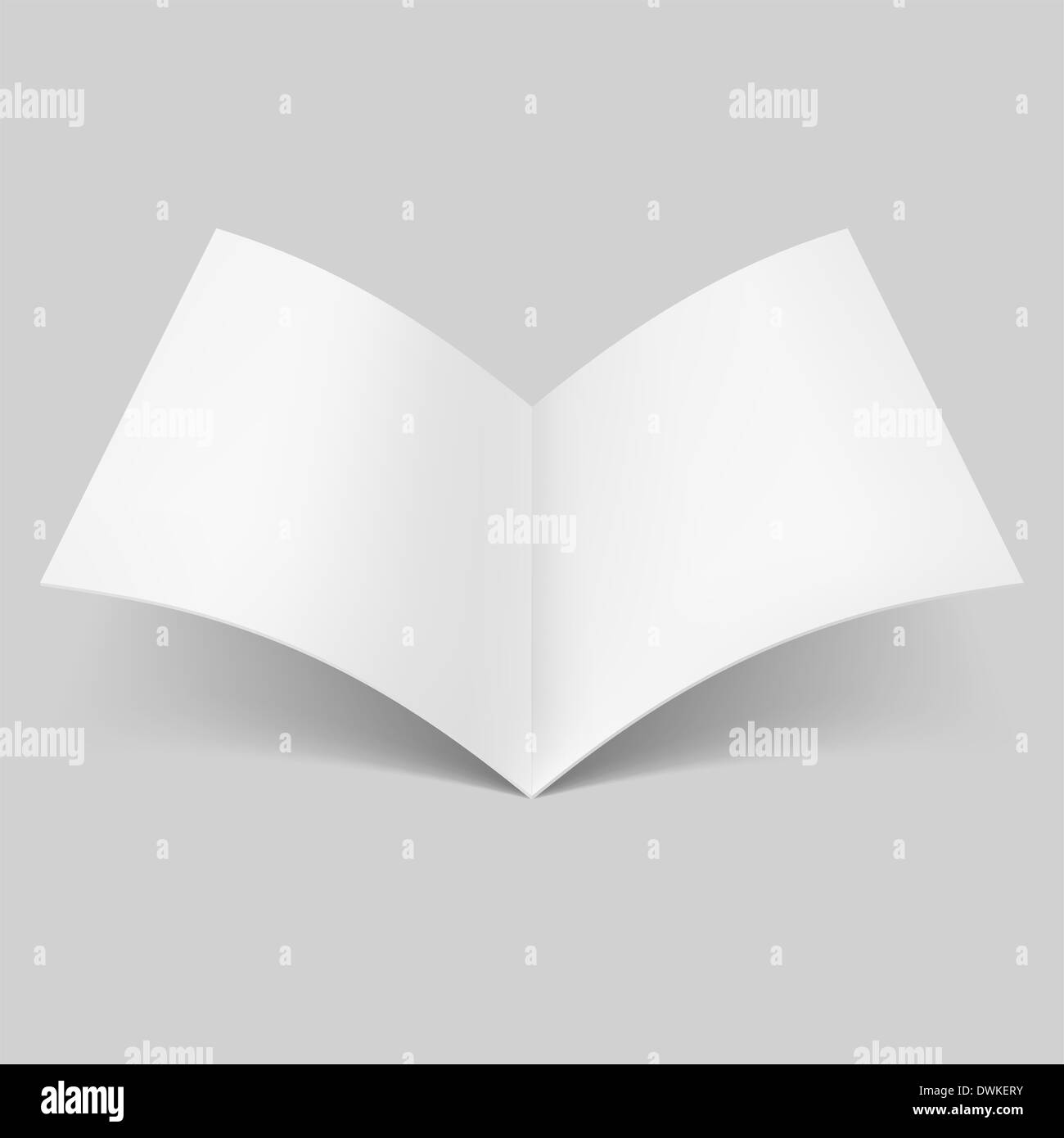 Blank book spread isolated on grey background Stock Photo - Alamy