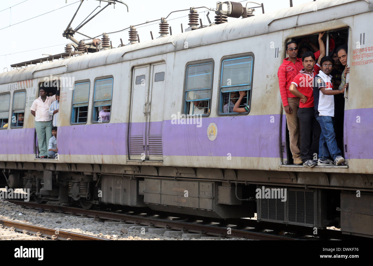 Indian train Stock Photo