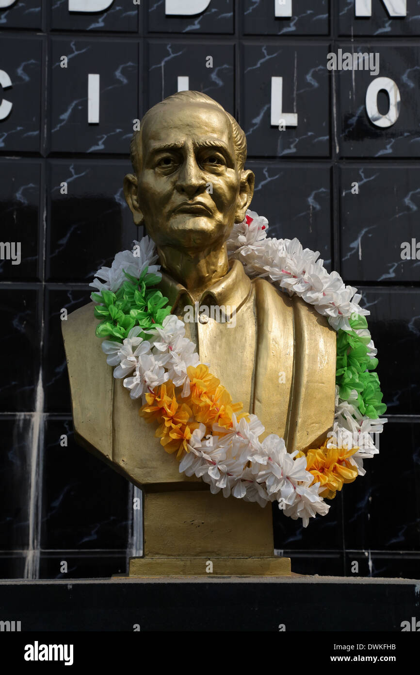 Monument of Girish Chandra Bose on February 10, 2014 in Kolkata, India Stock Photo