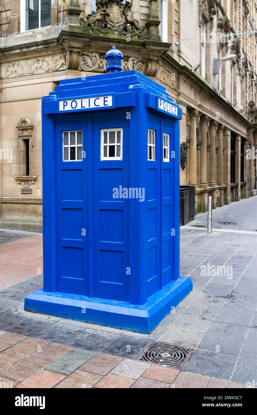 Traditional 19th and 20th century police box used for basic ...