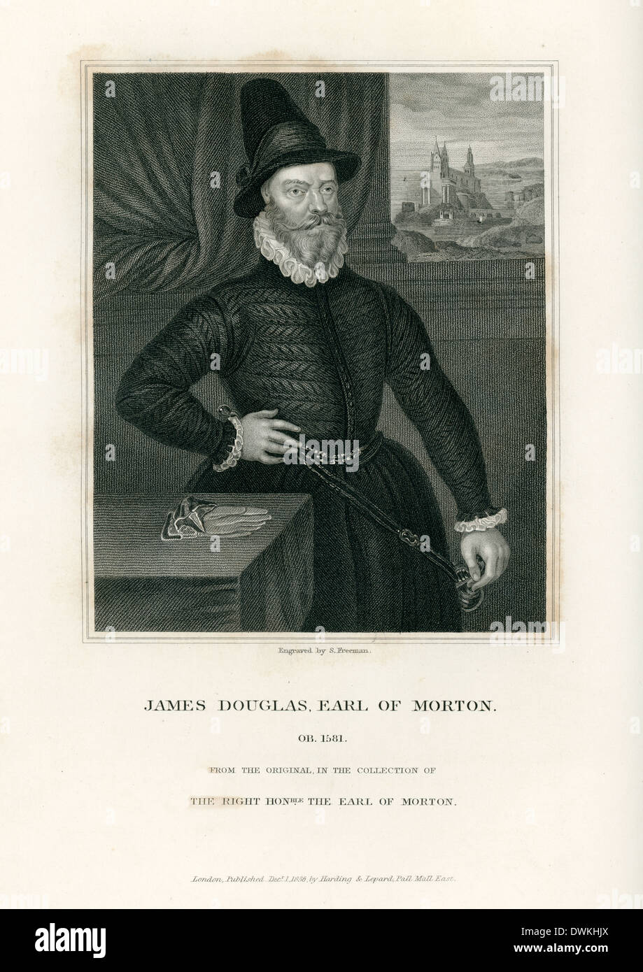 Portrait of James Douglas, 4th Earl of Morton, the last of the four