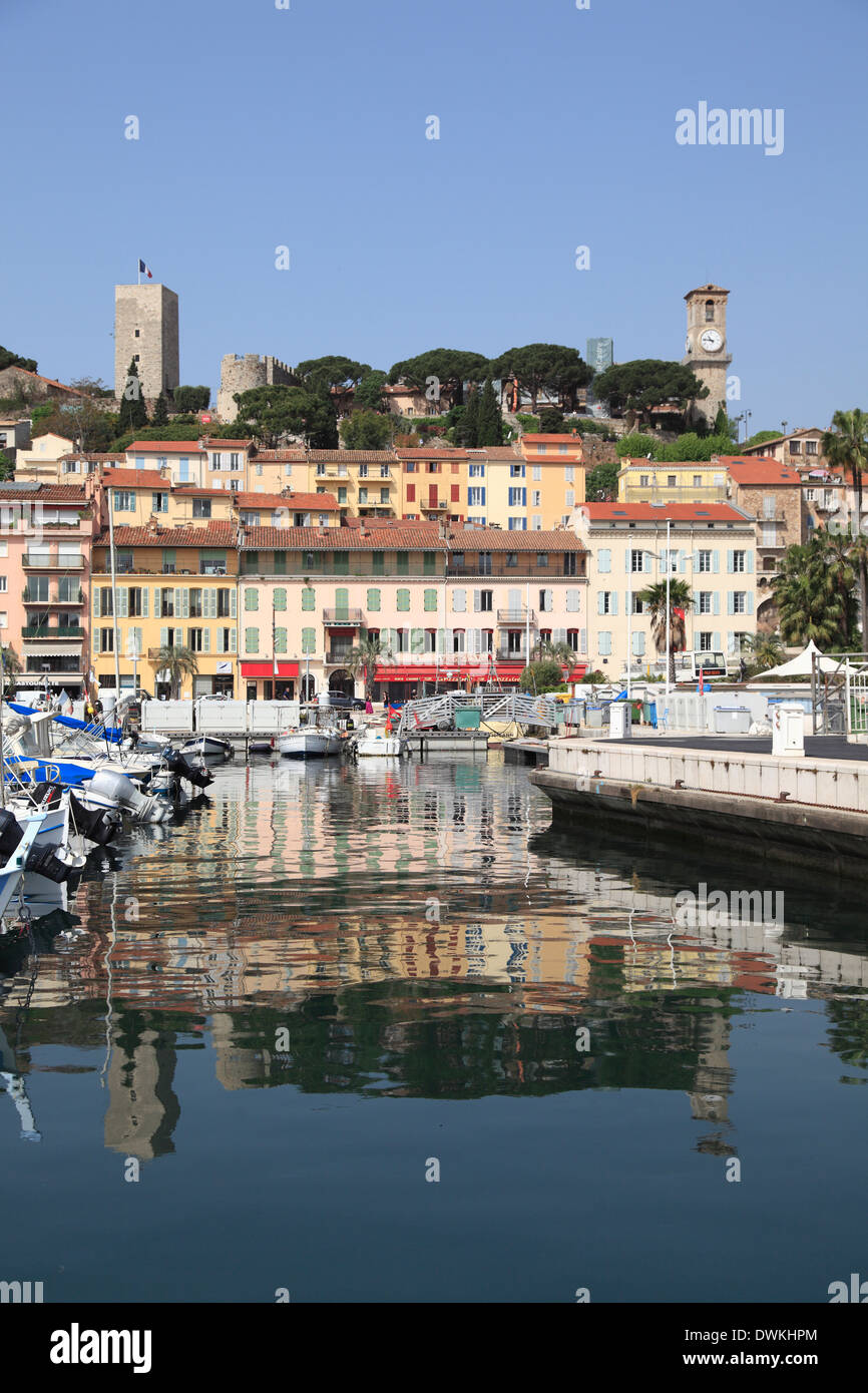 Harbor, Port, Le Suquet, Old Town, Cannes, Alpes Maritimes, Cote d'Azur ...