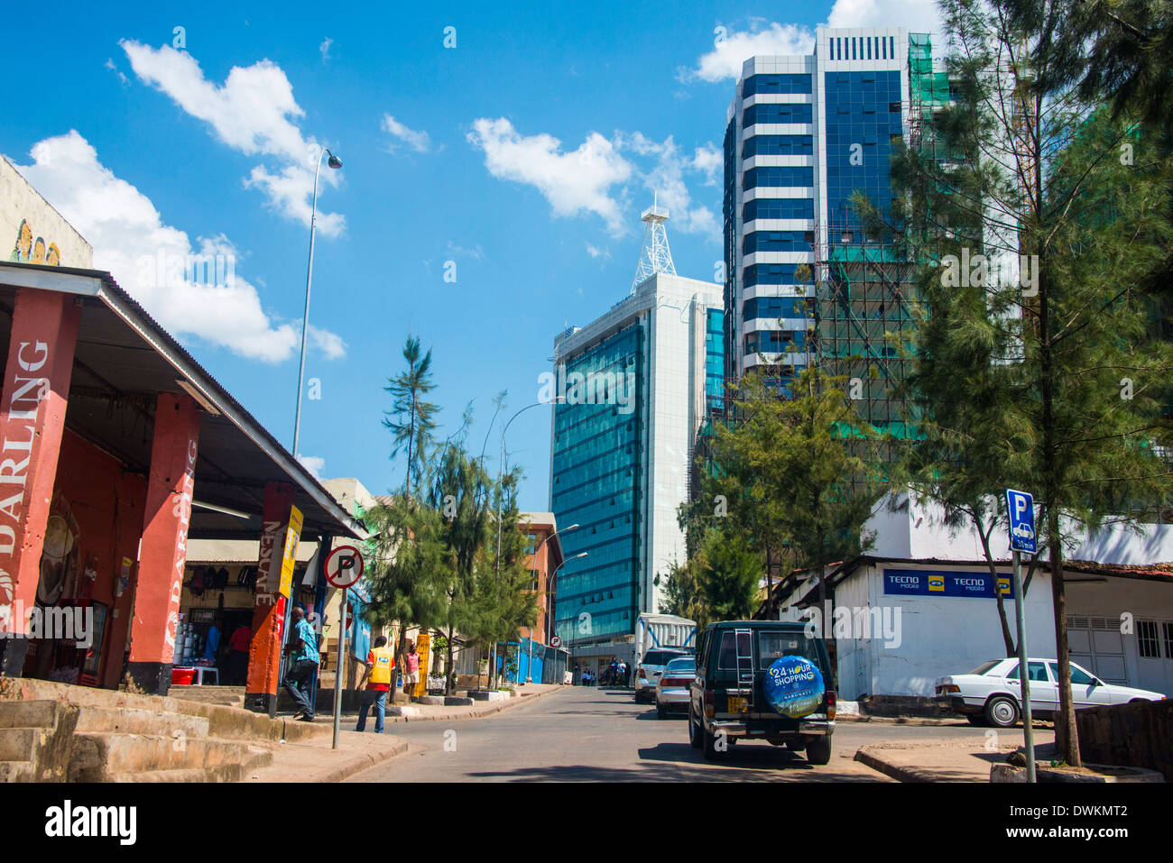 Downtown Kigali, Rwanda, Africa Stock Photo