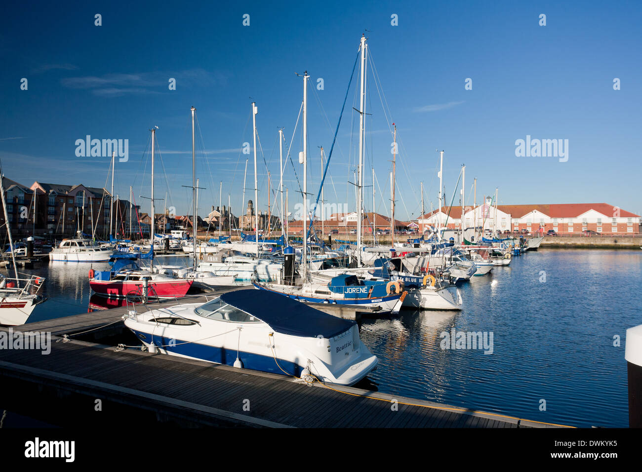 Hartlepool Marina, Teesside Stock Photo Alamy