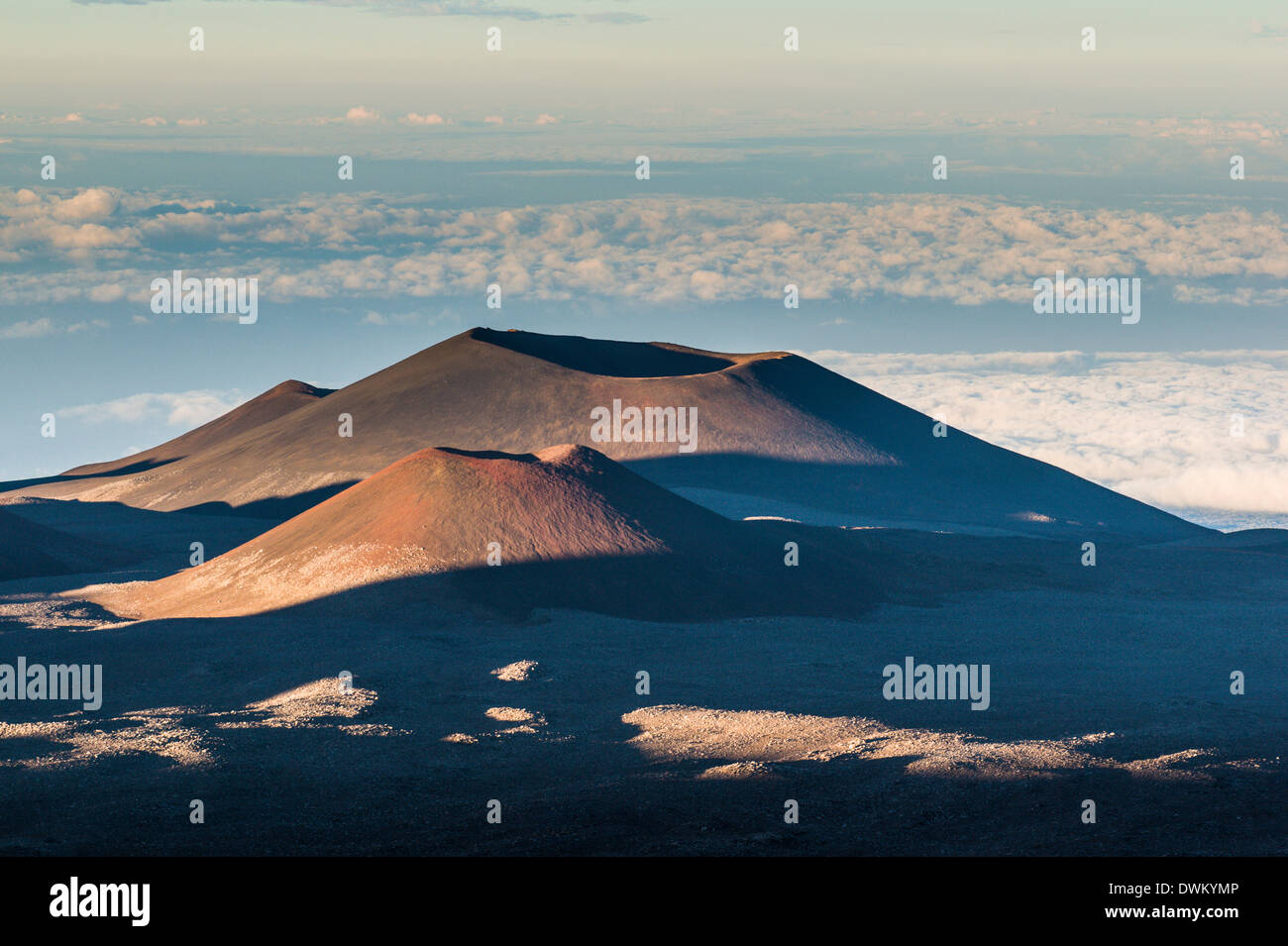 Volcanic cones on top of Mauna Kea, Big Island, Hawaii, United States