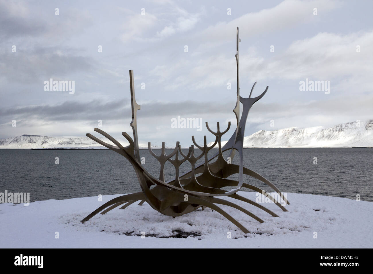 Viking ship metal sculpture reykjavik hires stock photography and