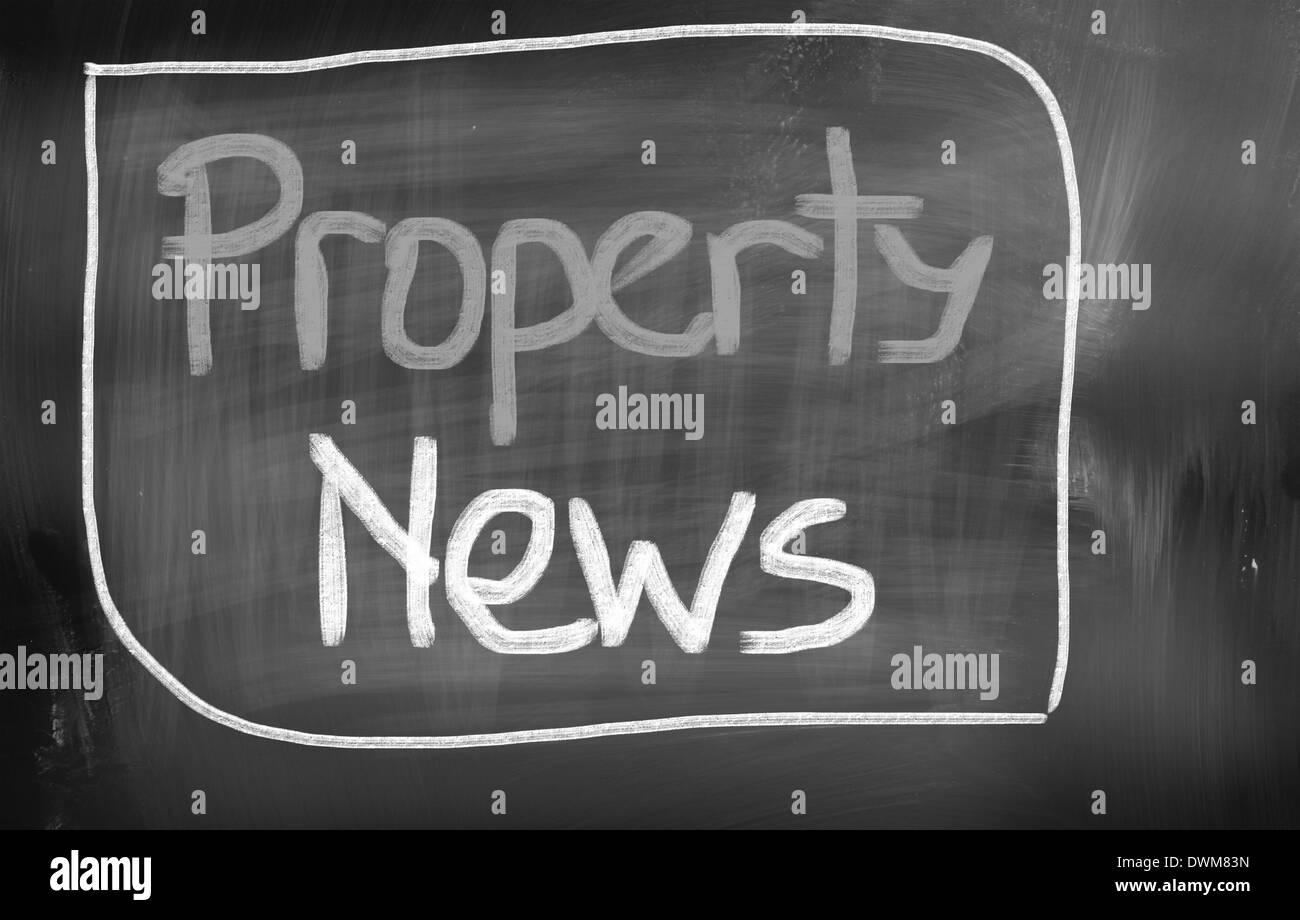Property News Concept Stock Photo Alamy
