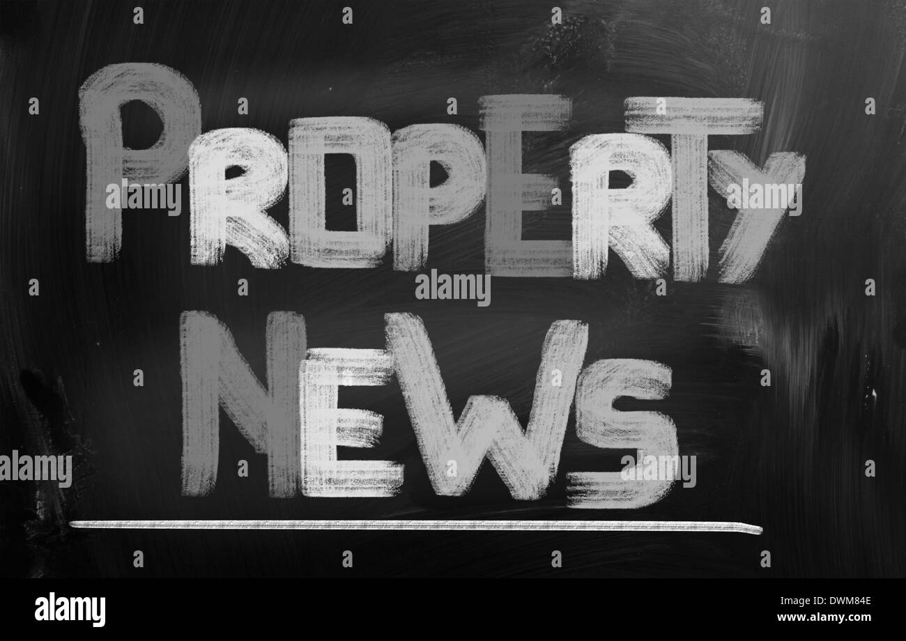Property News Concept Stock Photo Alamy