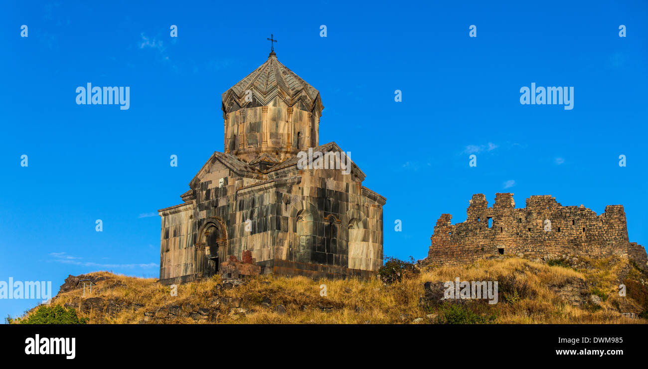 Church of Surb Astvatsatsin (Vahramashen Church) at Amberd fortress on the slopes of Mount Aragats, Yerevan, Aragatsotn, Armenia Stock Photo
