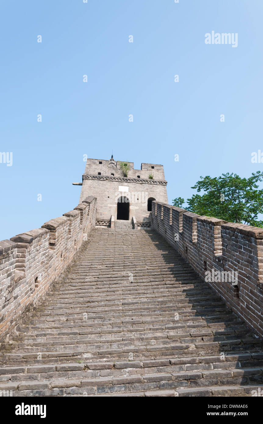The Great Wall of China at Mutianyu. Stock Photo