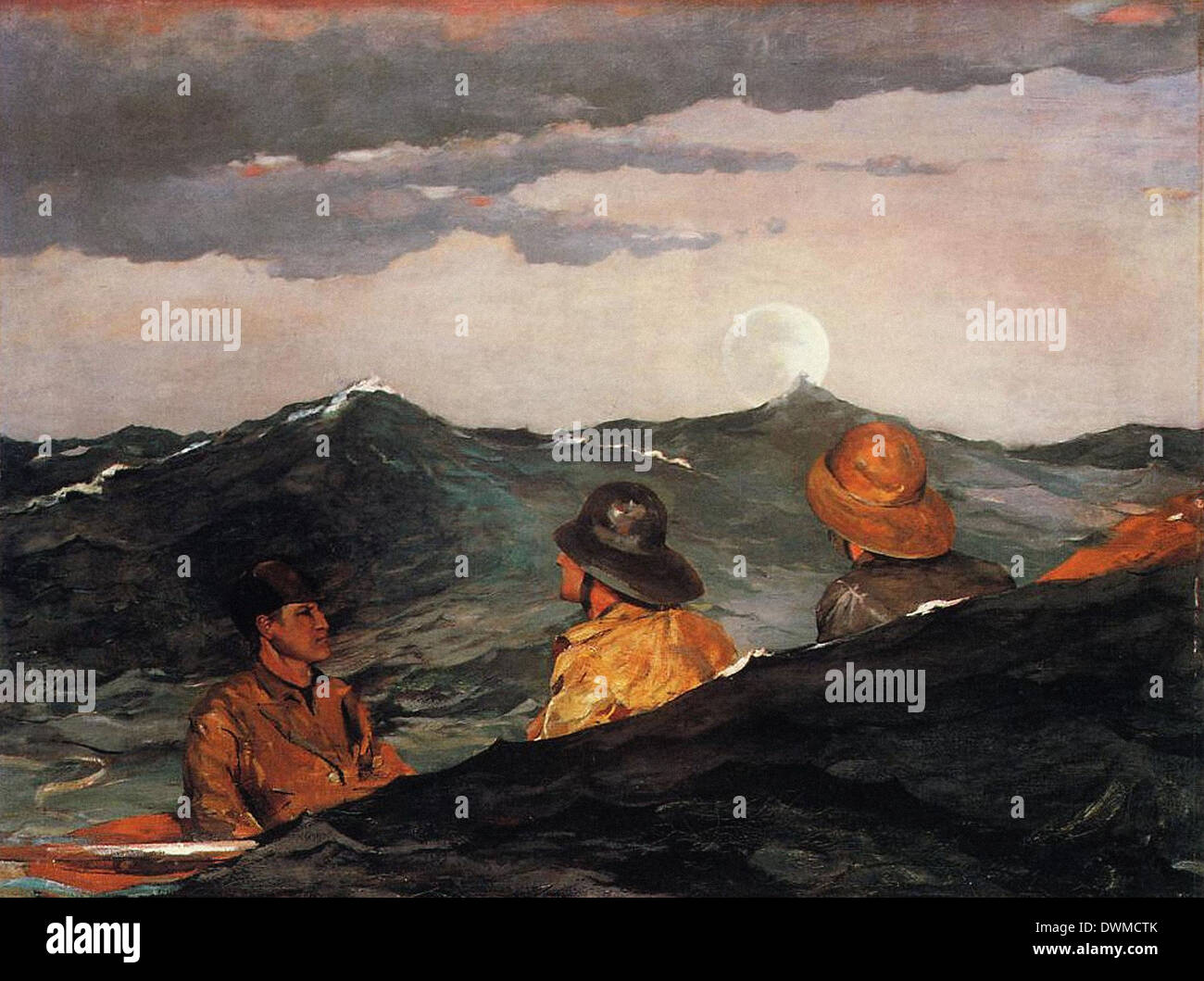 Winslow Homer - Kissing the Moon Stock Photo