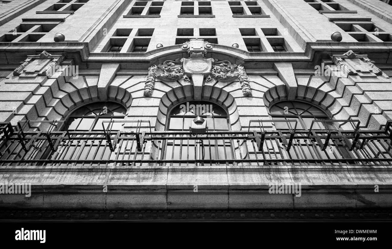Colonial architecture along the Bund in Shanghai, China. Stock Photo