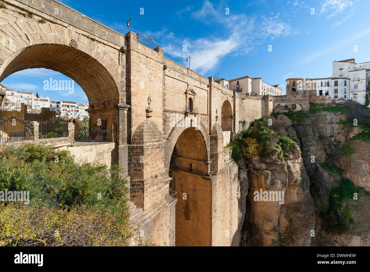 Puente Nuevo Bridge in Ronda Spain Stock Photo