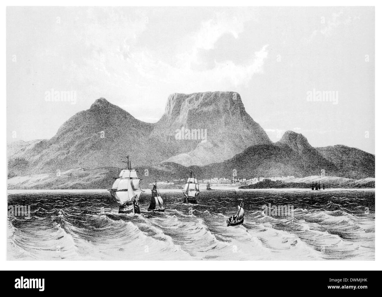 Table mountain cape good Black and White Stock Photos Images Alamy