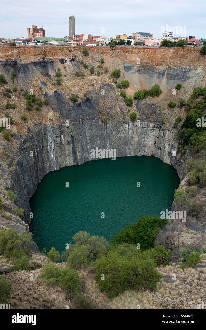 The Big Hole, part of Kimberley diamond mine which yielded 2722 kg of diamonds, Northern Cape, South Africa, Africa Stock Photo