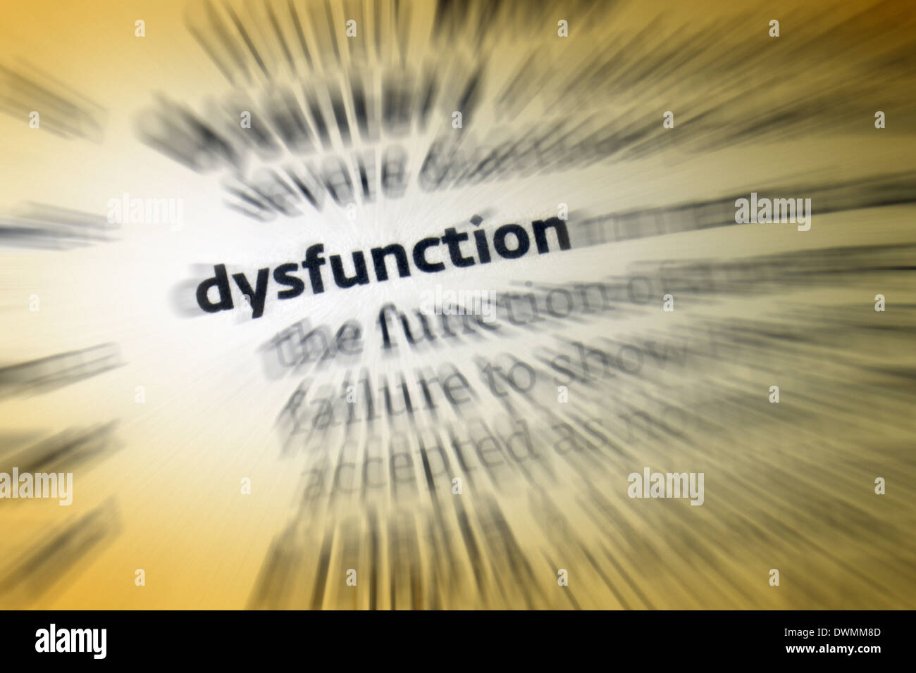 Dysfunction Stock Photo