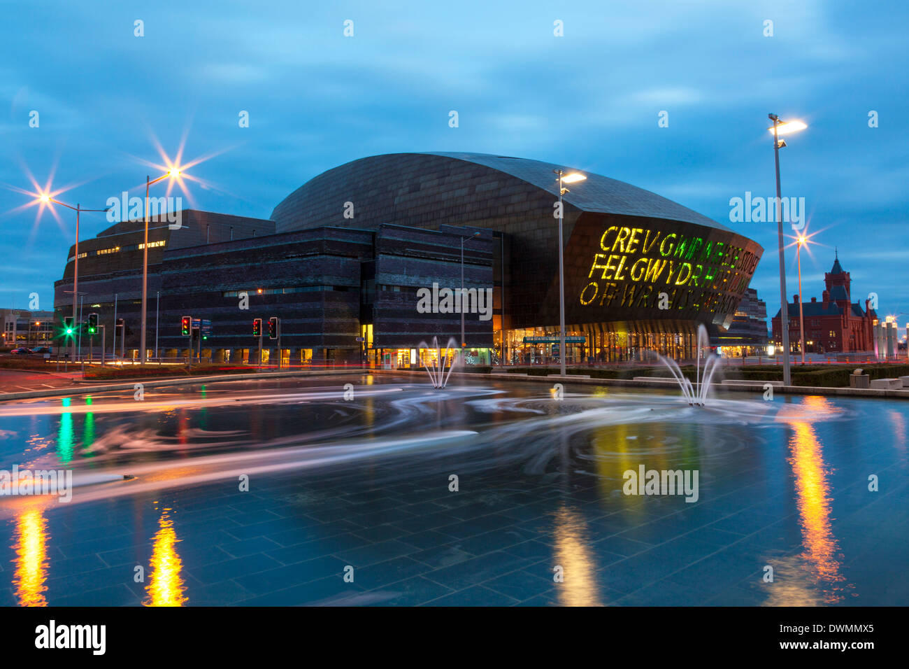 Millennium Centre, Cardiff Bay, Cardiff, Wales, United Kingdom, Europe Stock Photo