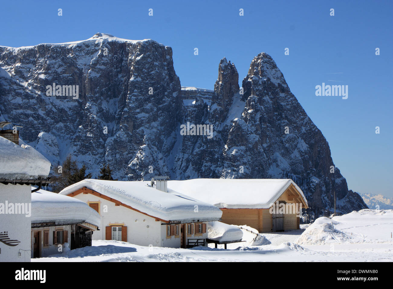 Seiser Alm / Alpe di Siusi, South Tyrol / Alto Adige, Italy Stock Photo