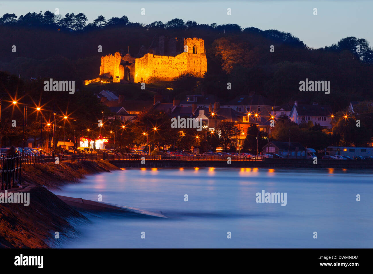 Oystermouth Castle, Mumbles, Swansea Wales, United Kingdom, Europe Stock Photo