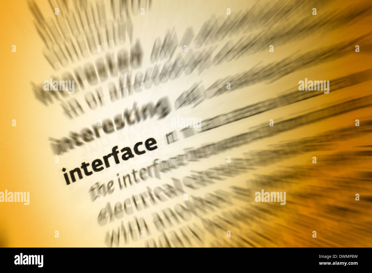 Interface Stock Photo