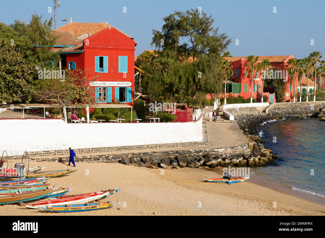 The Beach, Island of Goree (Ile de Goree), UNESCO World Heritage Site, Senegal, West Africa, Africa Stock Photo