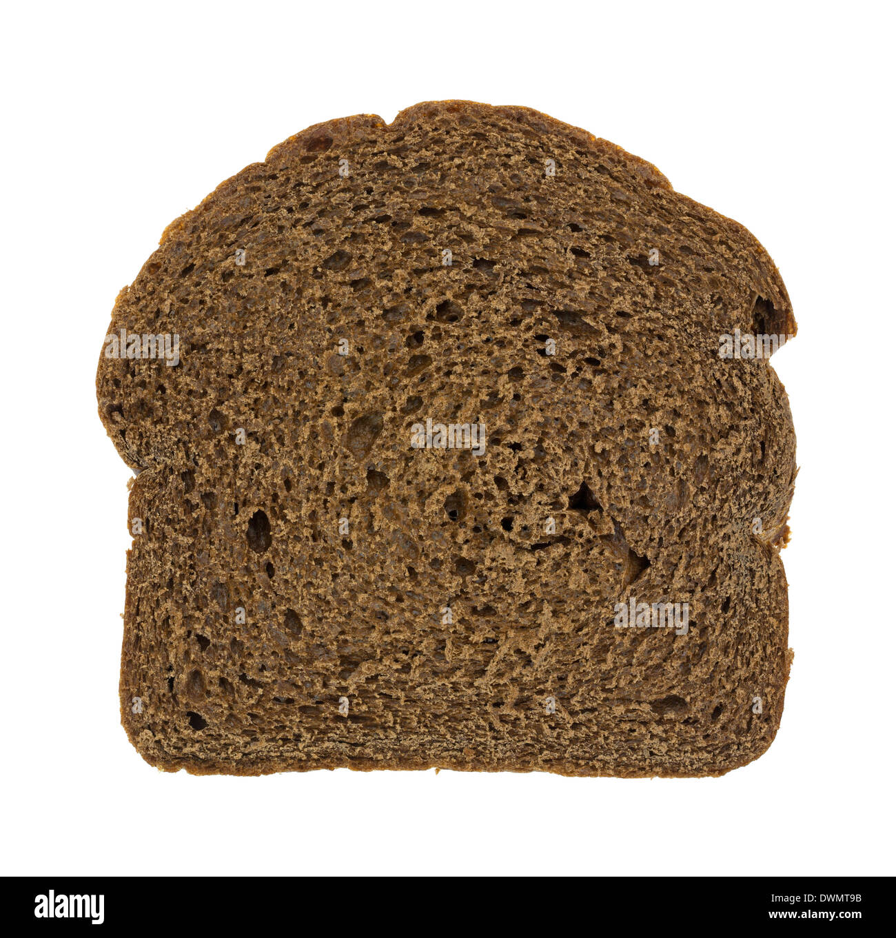 Single slice of pumpernickel bread hires stock photography and images