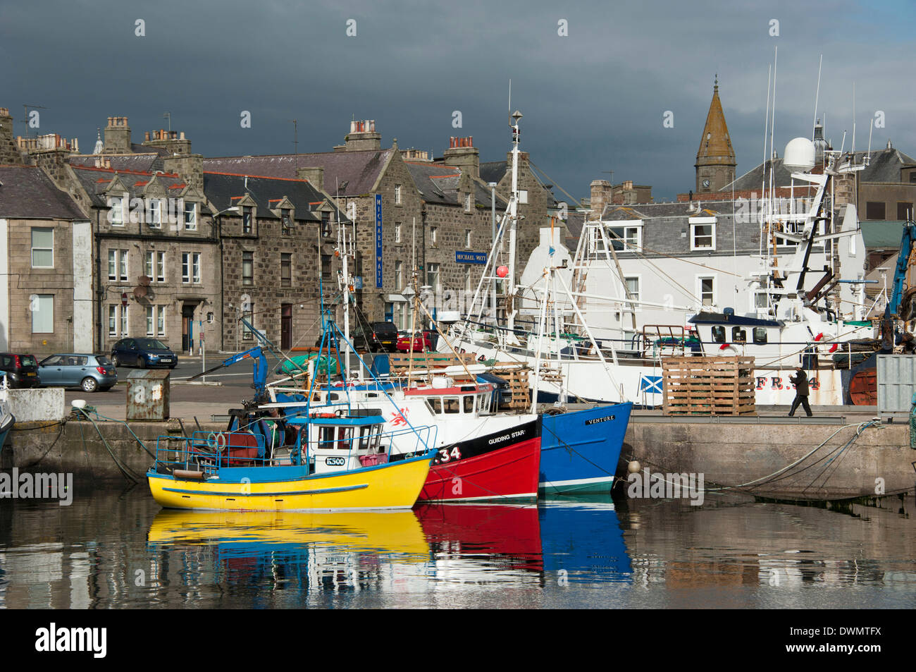 Harbour, Fraserburgh Stock Photo