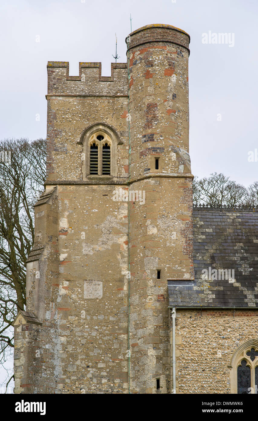 Tower of Grade 1 listed Church of St. Mary the Virgin, Church End