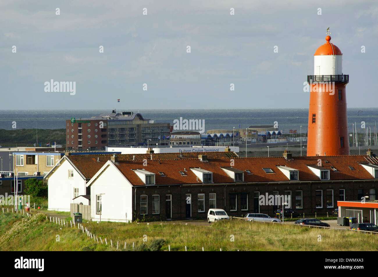 Lighthouse, IJmuiden Stock Photo