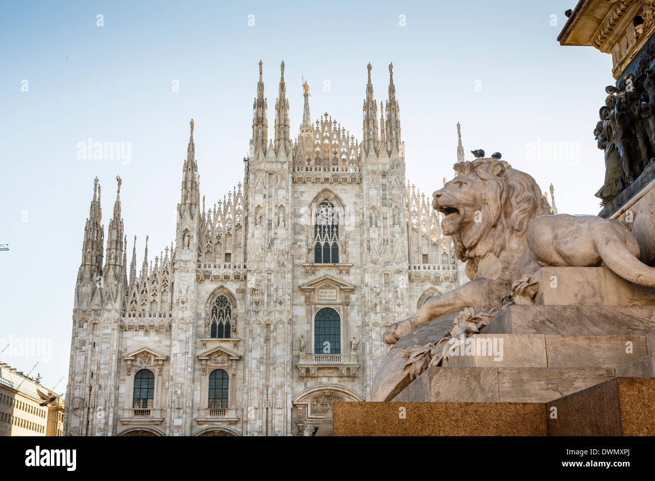 Duomo (Cathedral), Milan, Lombardy, Italy, Europe Stock Photo