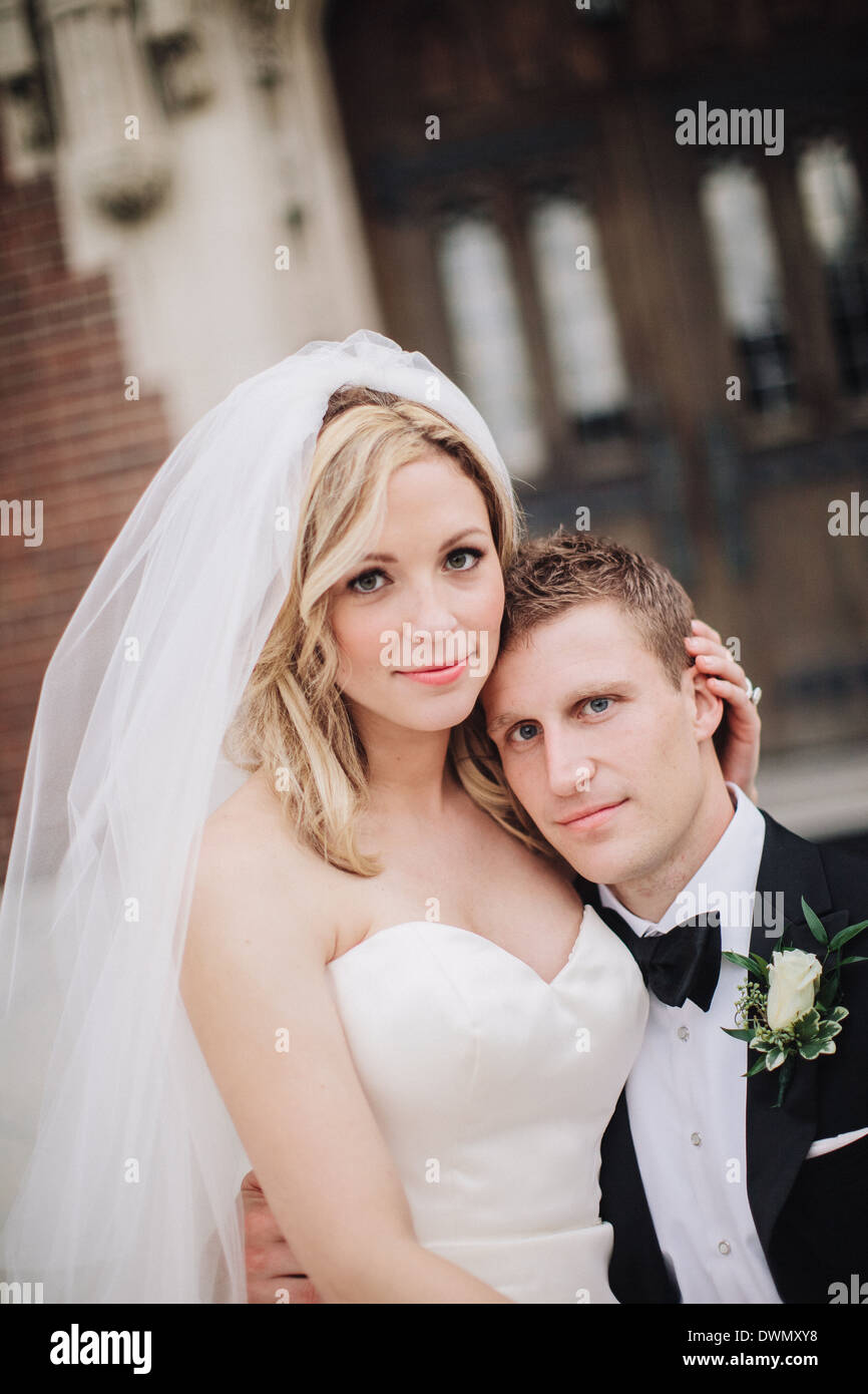 Bride and Groom Stock Photo