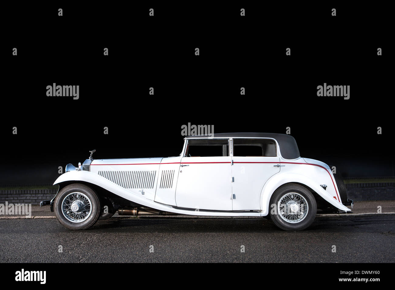 1934 rolls royce 40/45 hp phantom 2 continental berline, gurney nutting edits Stock Photo