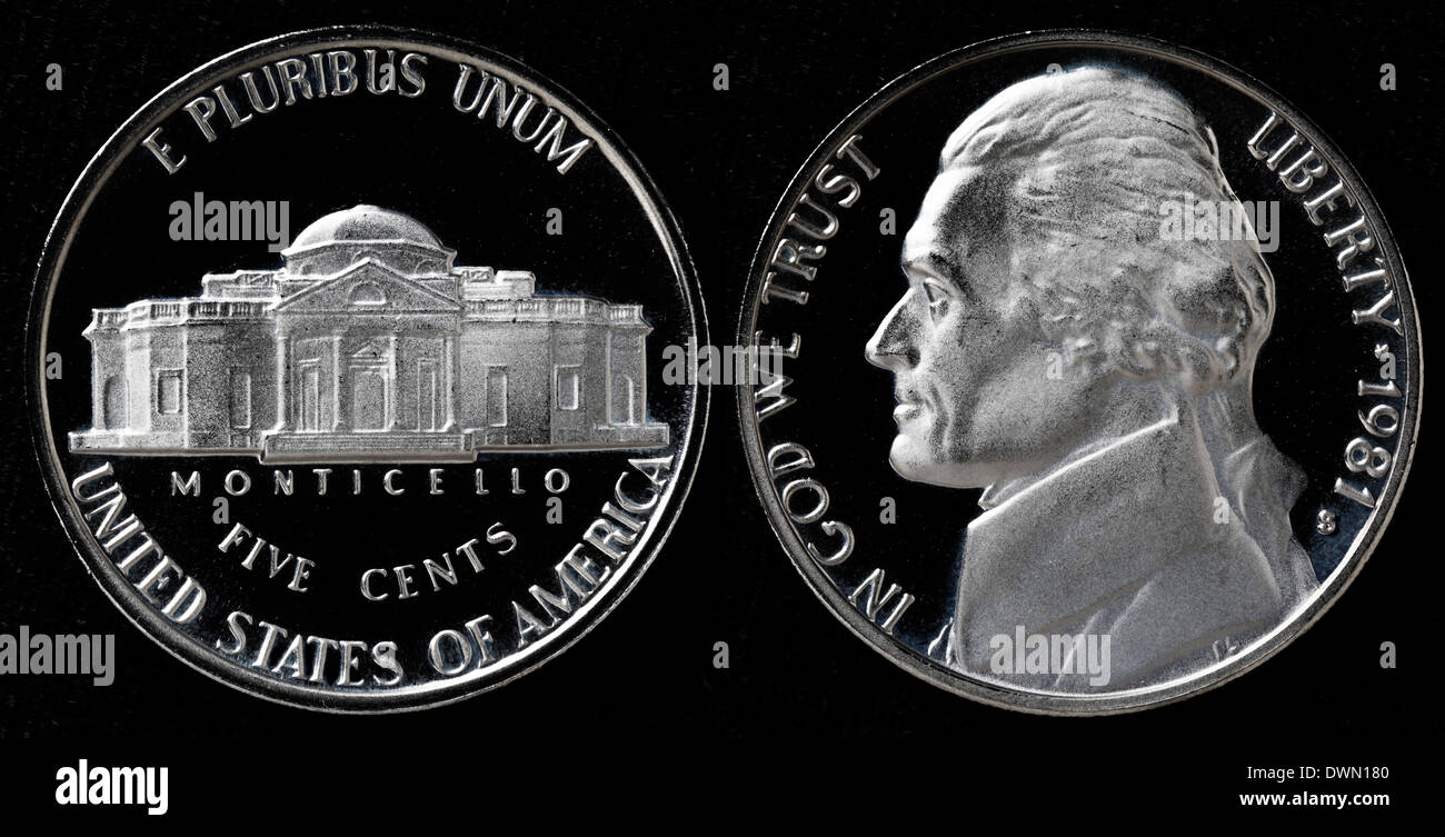 5 cents jefferson nickel hires stock photography and images Alamy