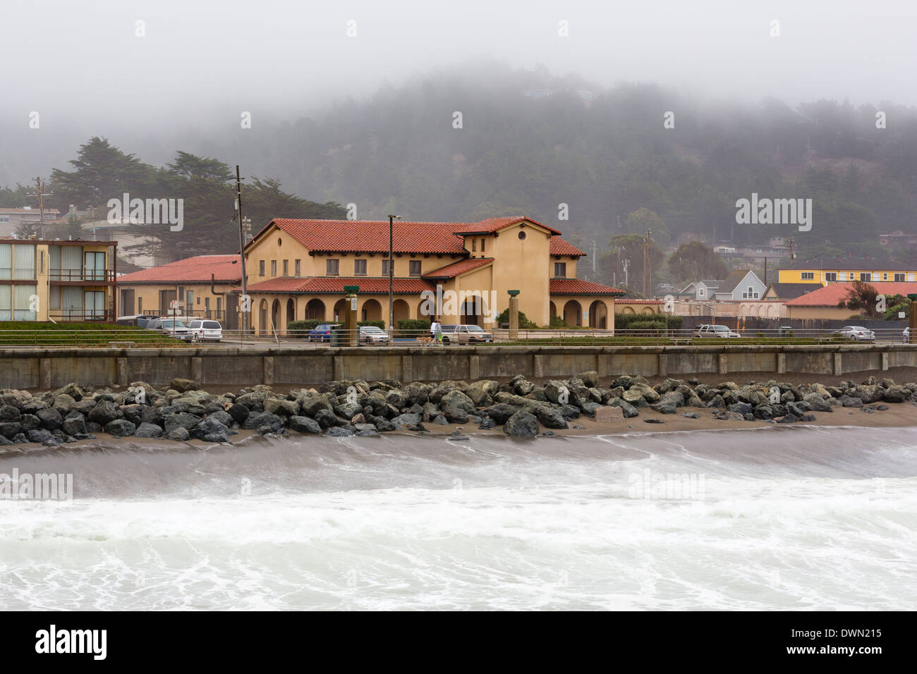 Stormy day in Pacifica, California, United States of America, North America Stock Photo