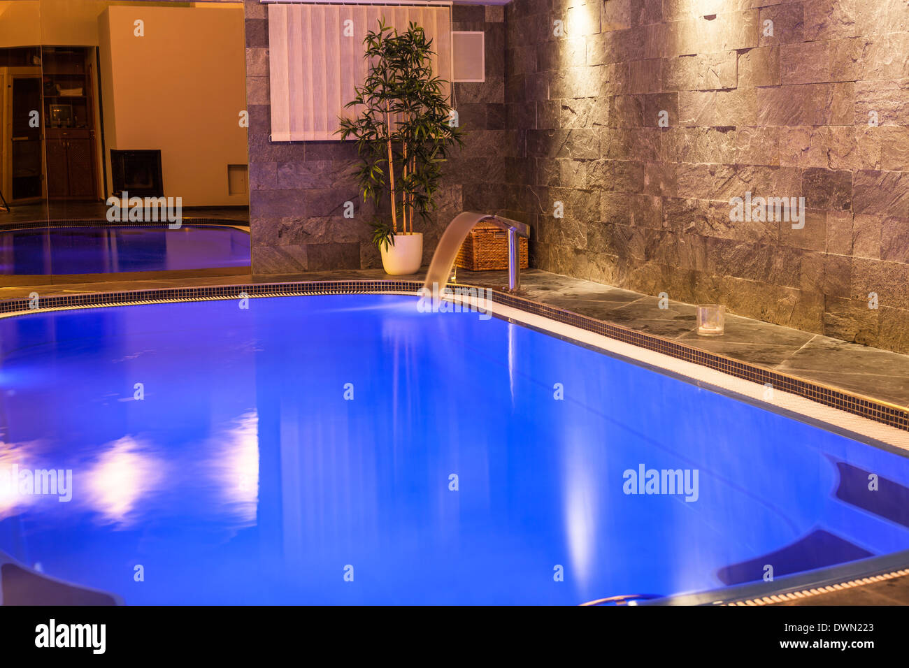 Interior of wellness and spa swimming pool Stock Photo - Alamy