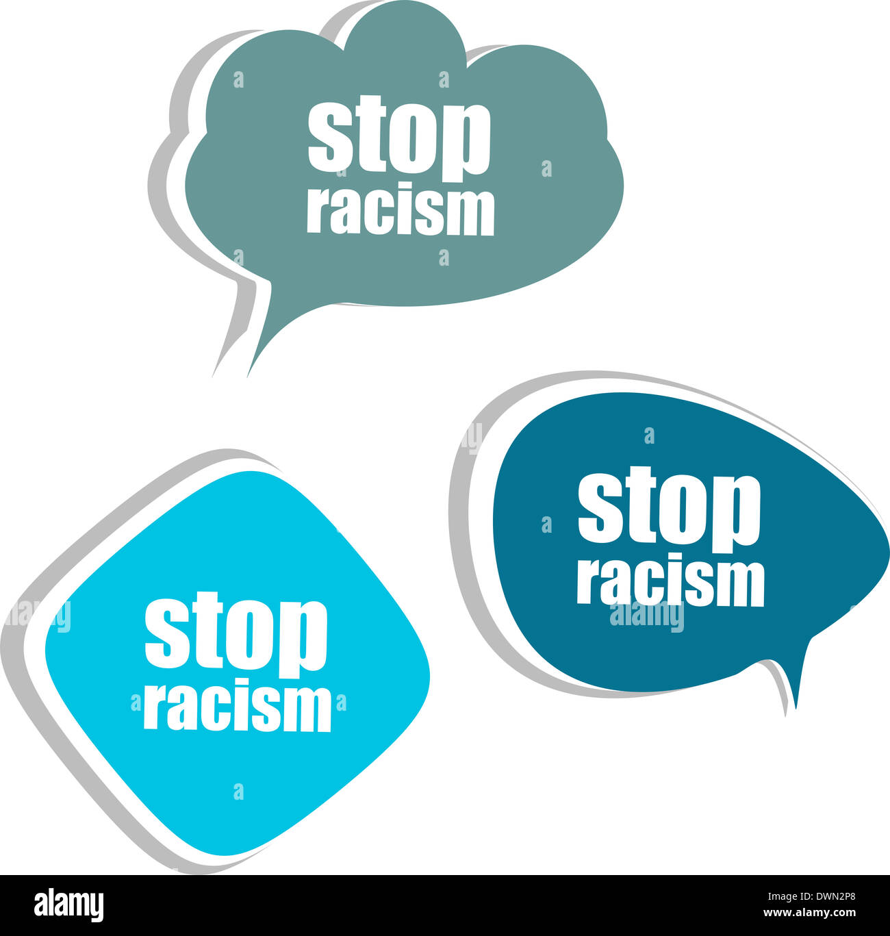 Stop Racism Design Modern racism hi-res stock photography and images - Alamy