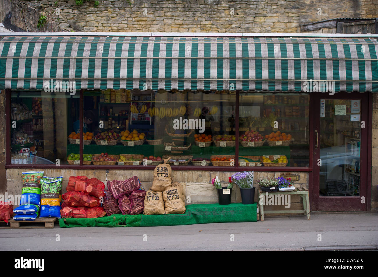 The exterior of a traditional grocery store in Bath, UK Stock Photo Alamy