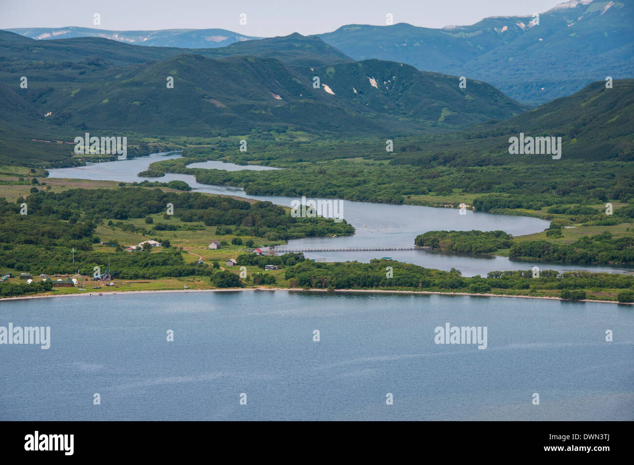 Kurile Lake, Kamchatka, Russia, Eurasia Stock Photo