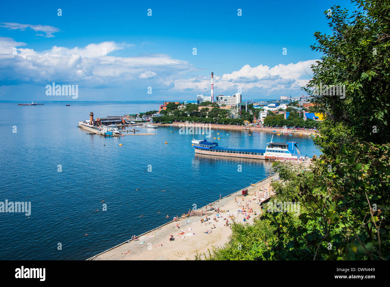 Sportivnaya Gavan boulevard, Vladivostok, Russia, Eurasia Stock Photo