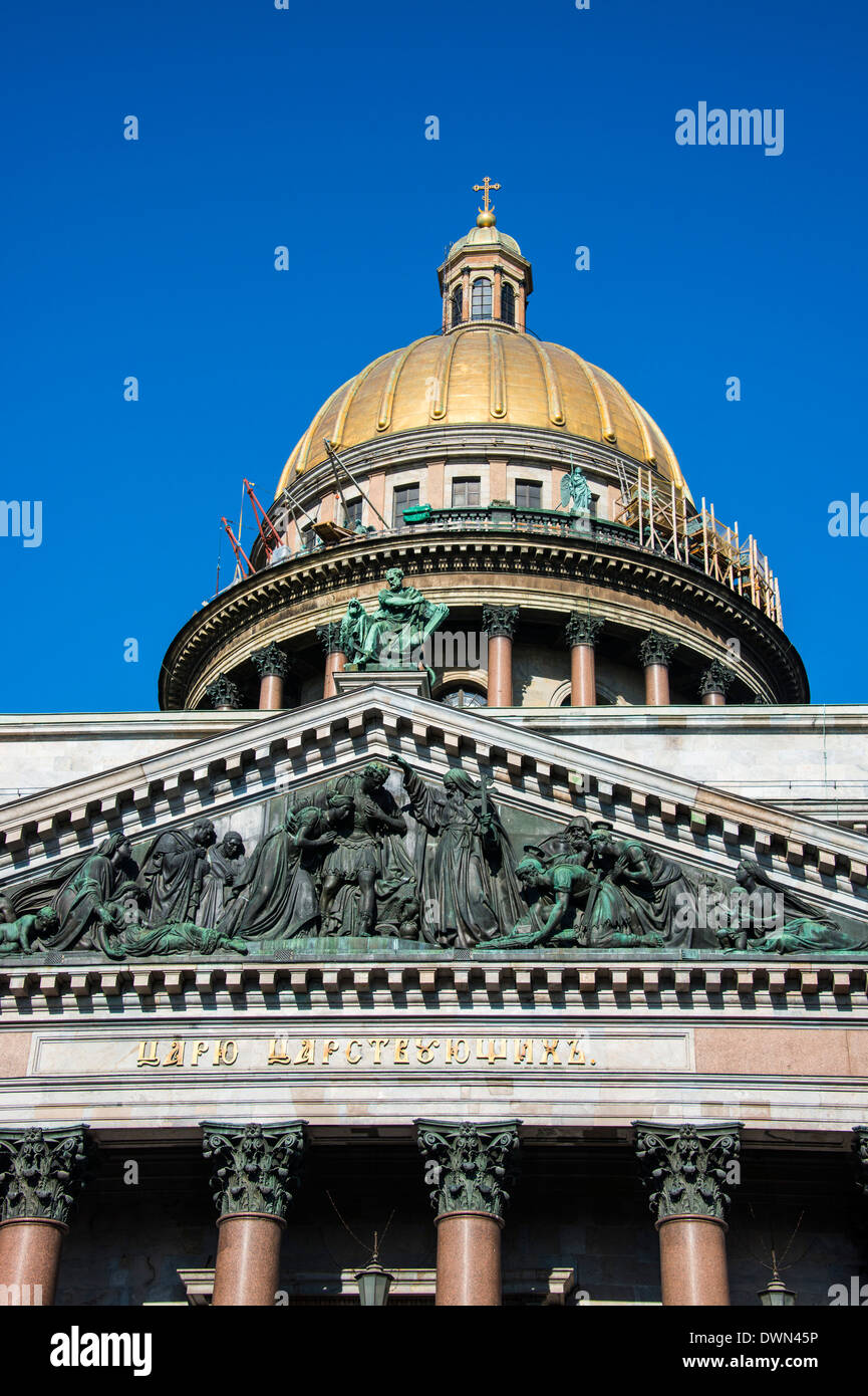 St. Isaac's Cathedral, St. Petersburg, Russia, Europe Stock Photo