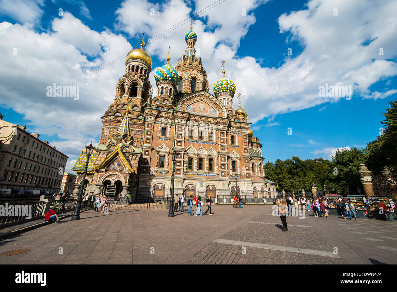 Church of the Saviour on Spilled Blood, UNESCO World Heritage Site, St. Petersburg, Russia, Europe Stock Photo