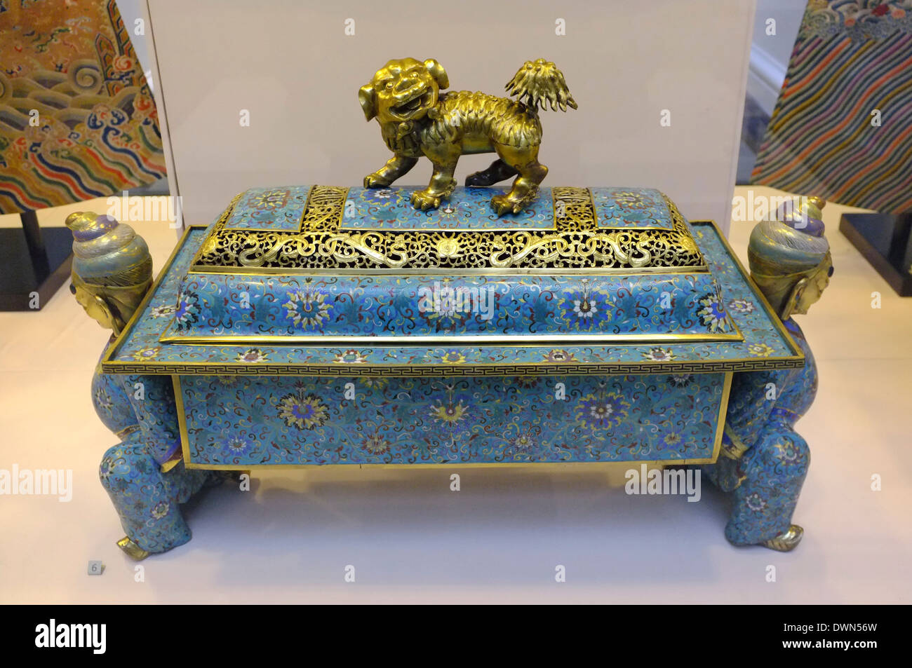 Ornate Oriental Treasure chest at Victoria & Albert Museum, London Stock Photo Alamy
