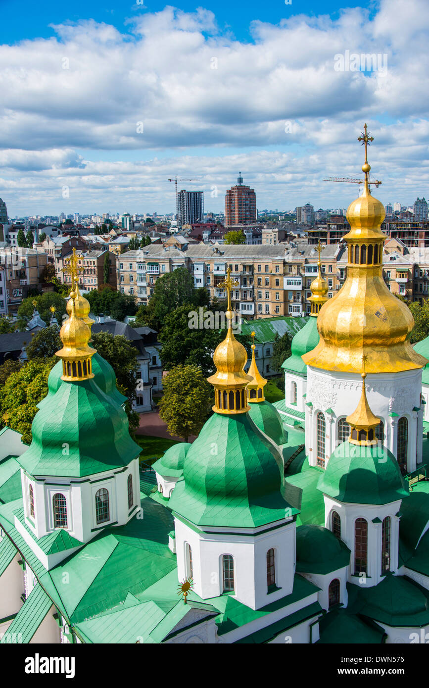 St. Sophia's Cathedral, UNESCO World Heritage Site, Kiev (Kyiv), Ukraine, Europe Stock Photo