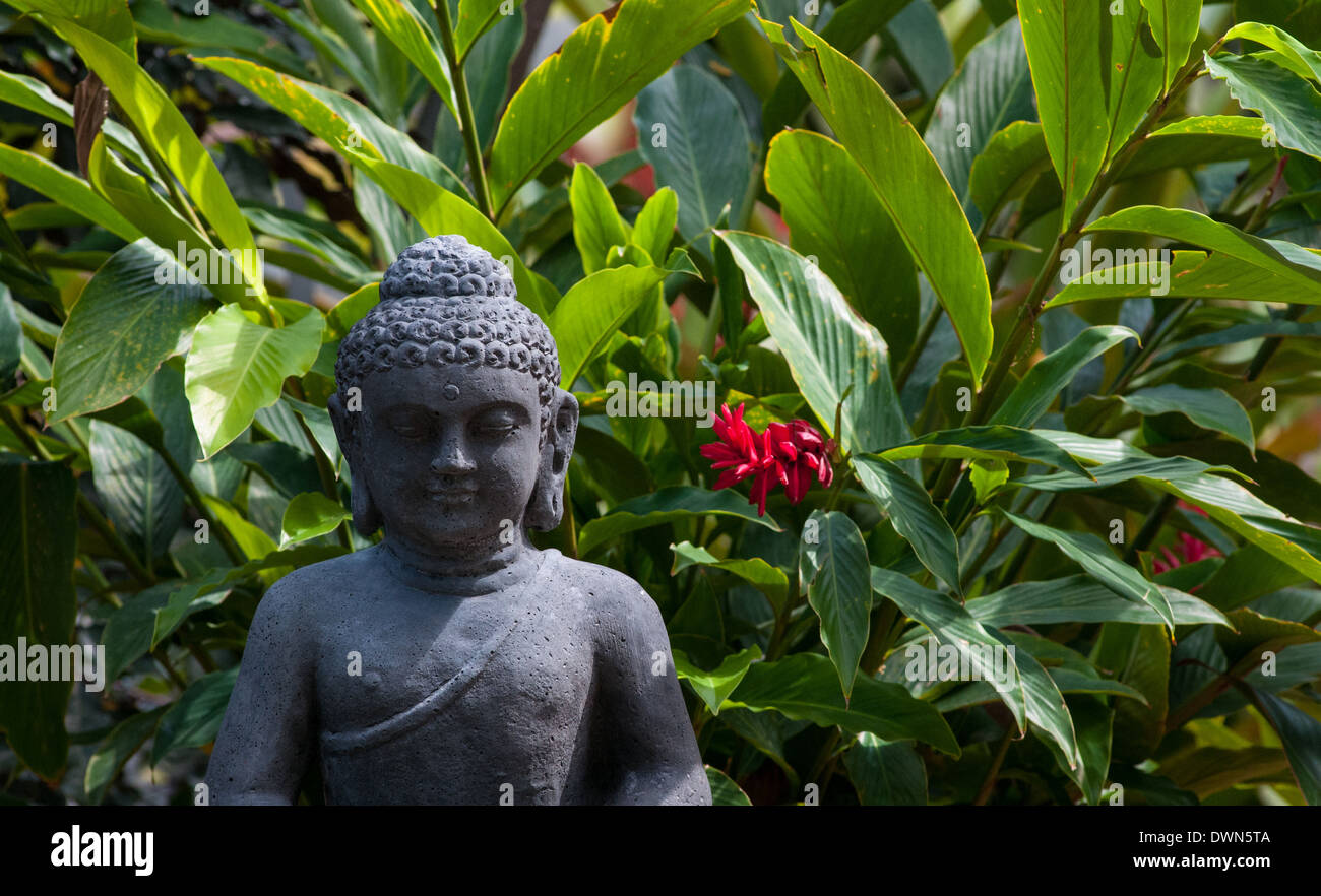 Budha statue in the garden Stock Photo