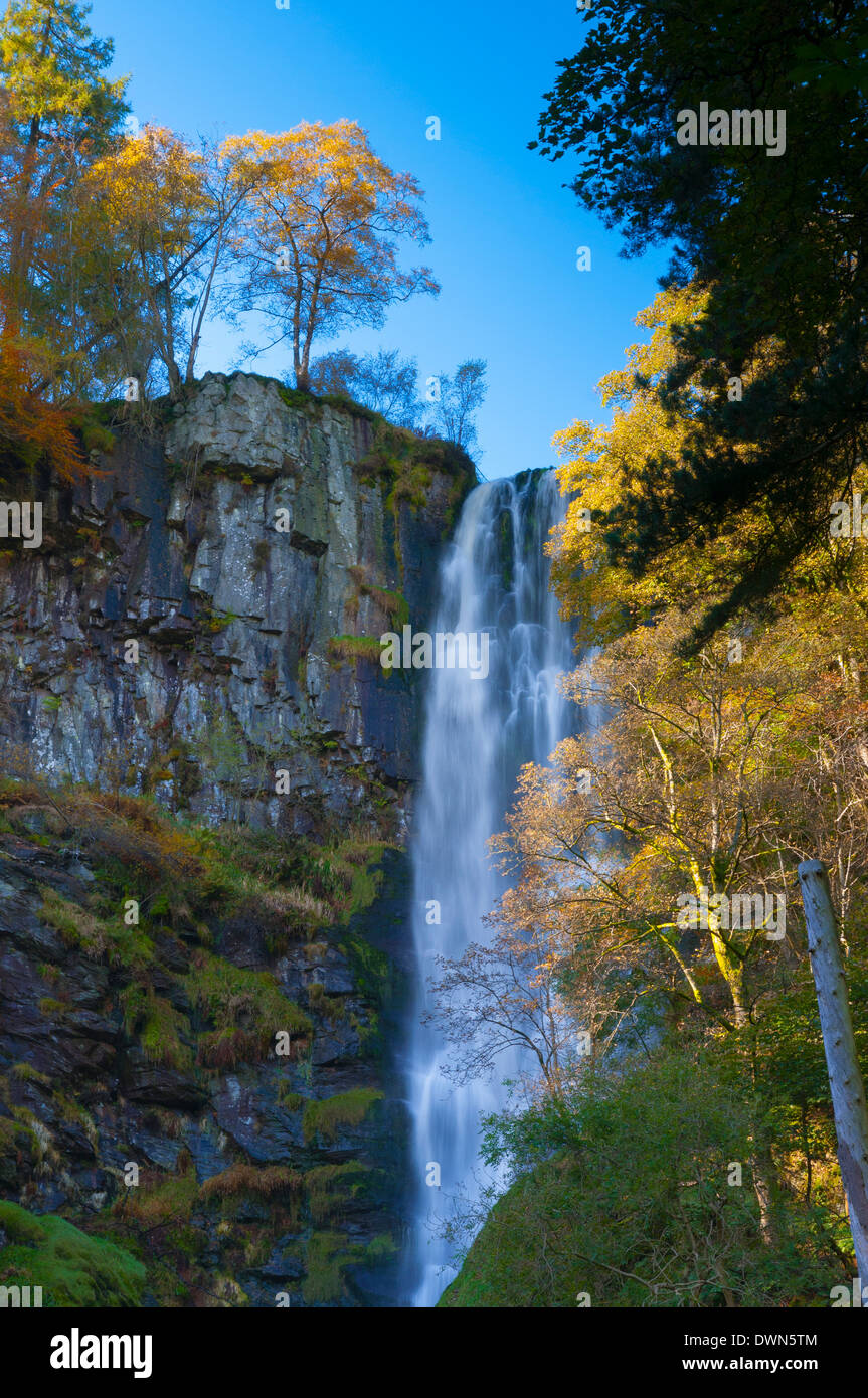 Llanrhaeadr ym mochnant pistyll rhaeadr hires stock photography and
