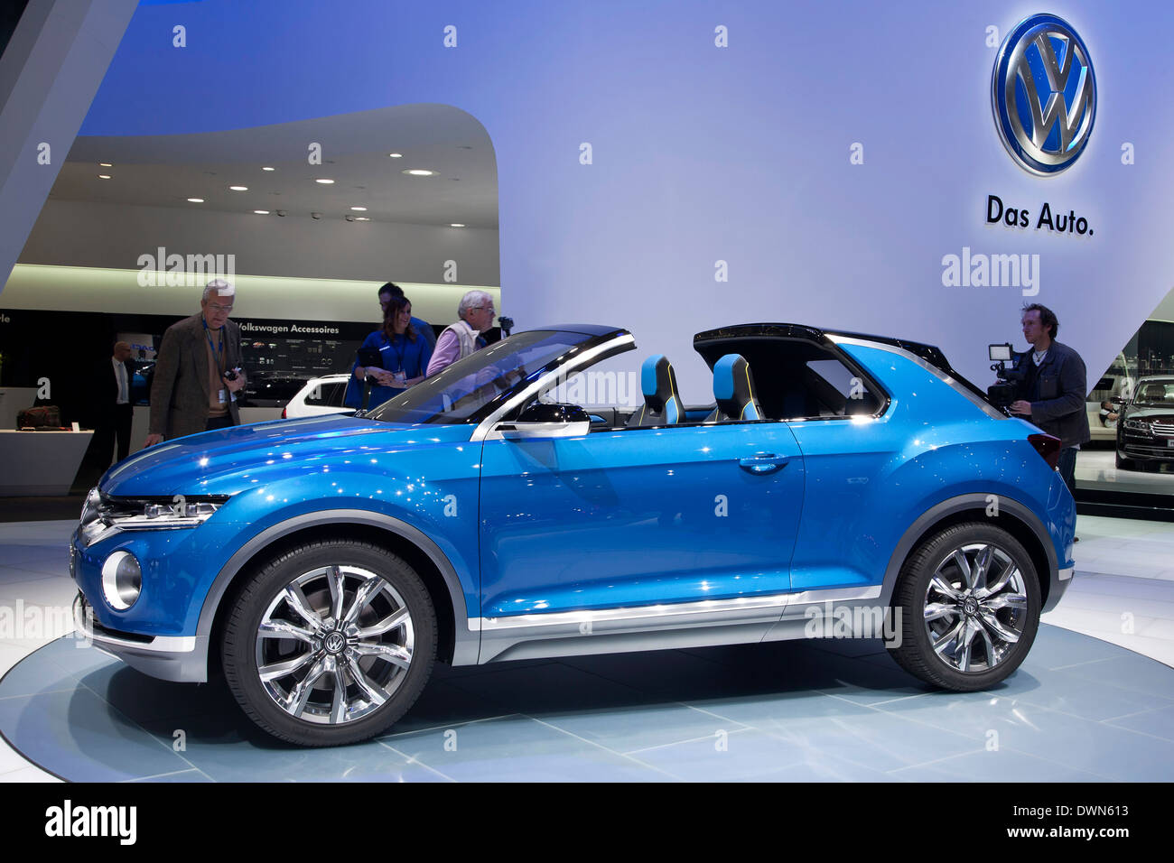VW T-ROC SUV concept at the 84th Geneva International Motor Show 2014. Stock Photo