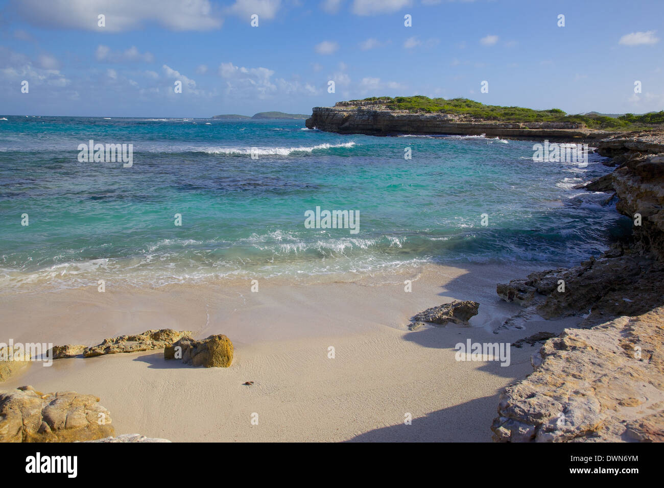 Beach near Devil's Bridge, St. Peter, Antigua, Leeward Islands, West Indies, Caribbean, Central