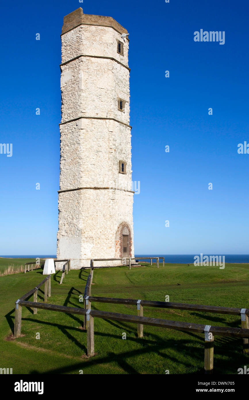 The Chalk Tower, former Lighthouse at Flamborough Head, East Riding of Yorkshire, England, United Kingdom, Europe Stock Photo